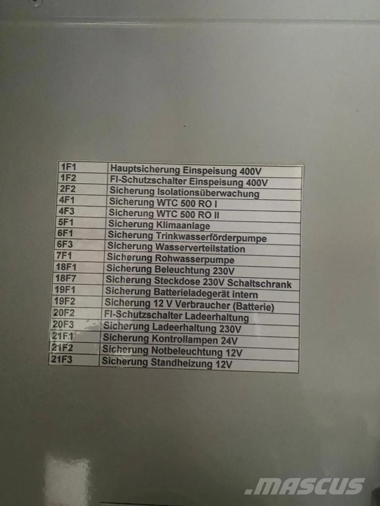 Kärcher Wasseraufbereitungsanlage 3000 Liter Feuerwehr, Re Abrollkipper