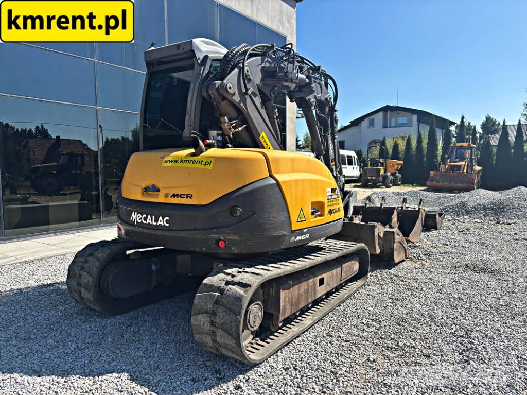 Mecalac 8 MCR MINI-KOPARKA 2018R | MECALAC 6 MCR, JCB 8065 حفارات صغيرة أقل من 7 طن (حفارات صغيرة)