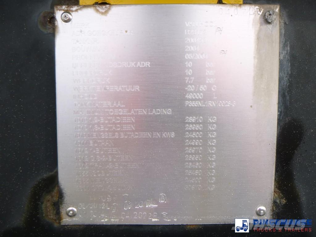 Van Hool Butane gas tank steel 49 m3 Cisterna