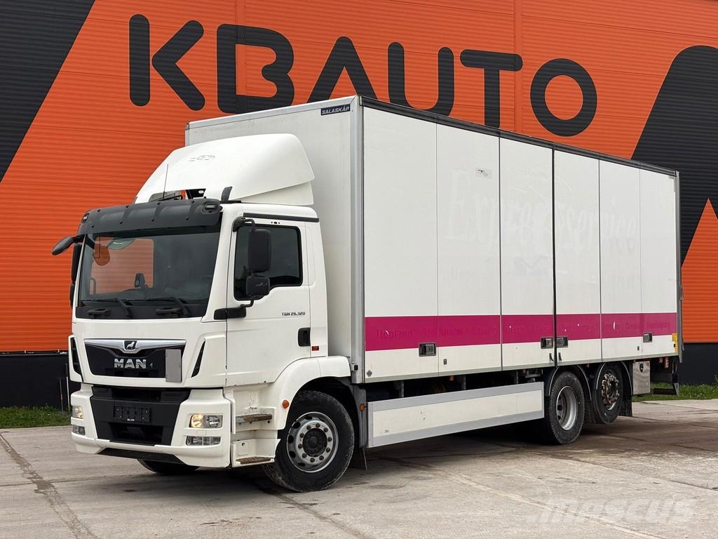 MAN TGM 26.320 6x2*4 BOX L=8143 mm Furgons