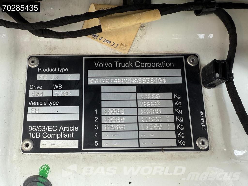 Volvo FH 500 FH 6X4 HMF2820K-RCS Crane+JIB Full-Air Remo Tractor Units