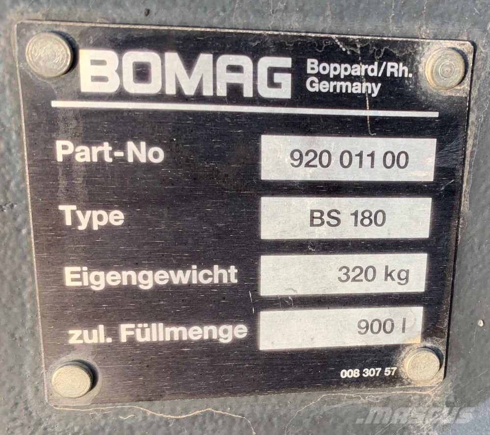 Bomag BS 180 Двойни барабанни ролки