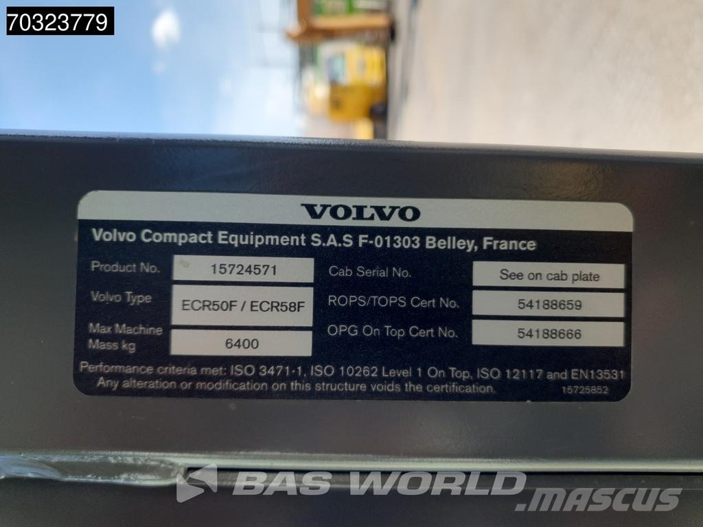 Volvo ECR58 F A/C - 3 Buckets Міні-екскаватори < 7т