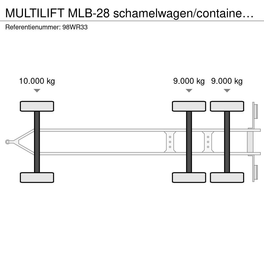 Multilift MLB-28 schamelwagen/containeraanhangwagen Otros remolques