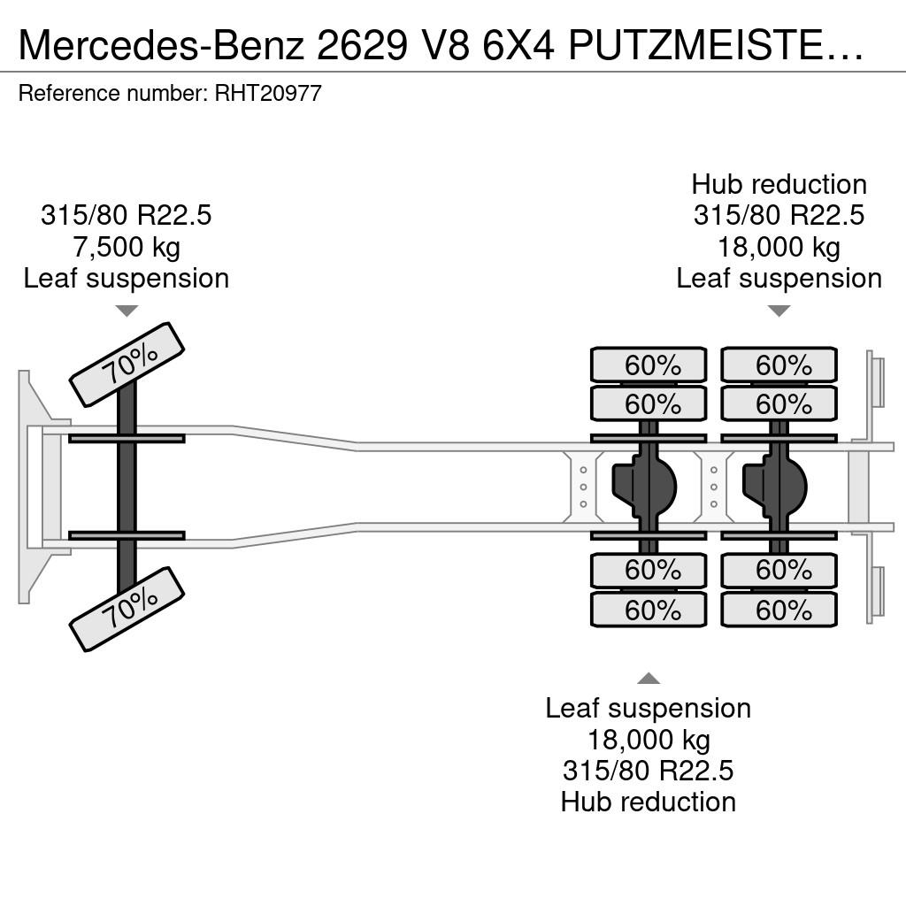 Mercedes-Benz 2629 V8 6X4 PUTZMEISTER M32 + FULL STEEL SUSPENSIO Betonpomptrucks