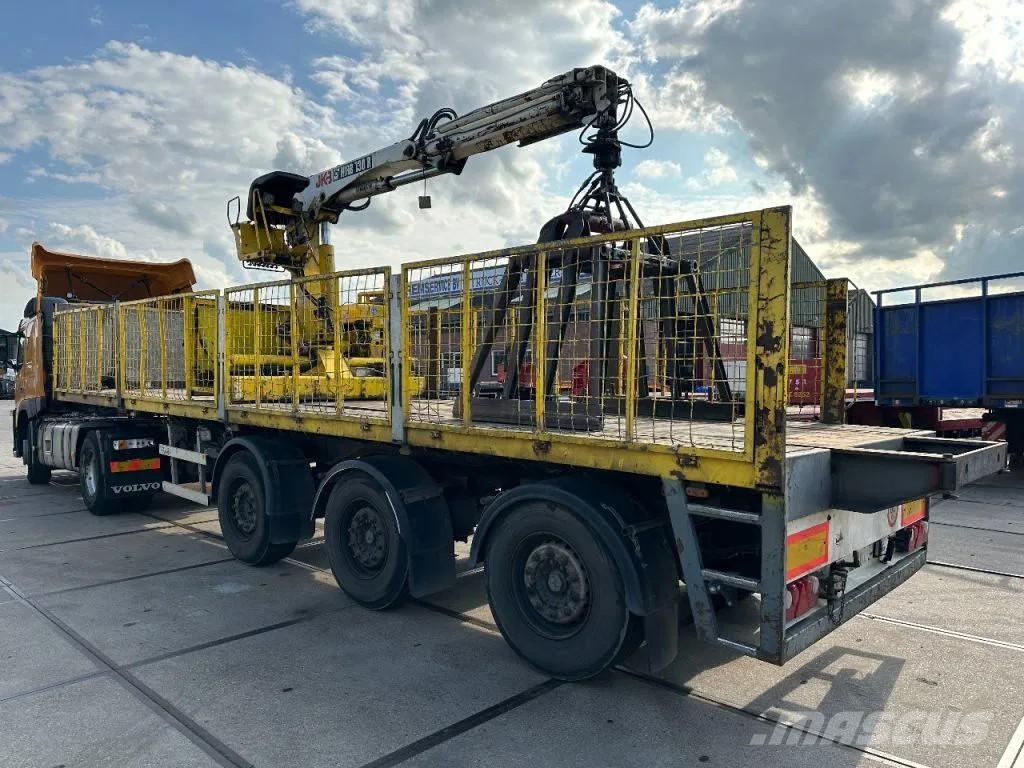 LAG 3 AXLE + HIAB 130R S2 平板半挂车\侧翻自卸半挂车