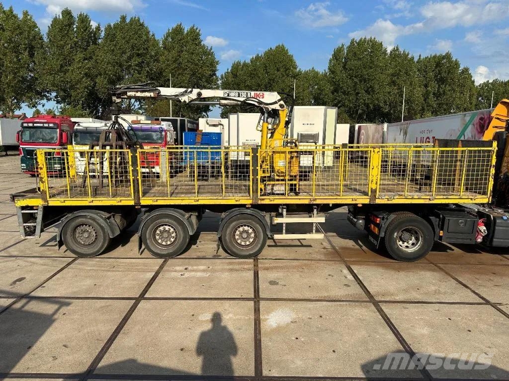 LAG 3 AXLE + HIAB 130R S2 平板半挂车\侧翻自卸半挂车