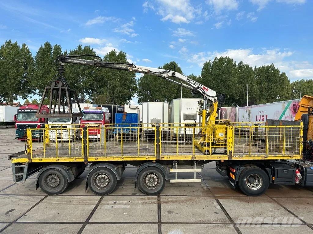 LAG 3 AXLE + HIAB 130R S2 平板半挂车\侧翻自卸半挂车