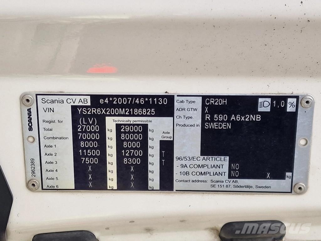 Scania R590 V8 NGS Highline 6x2 - Full spec - Retarder - 트랙터 유닛