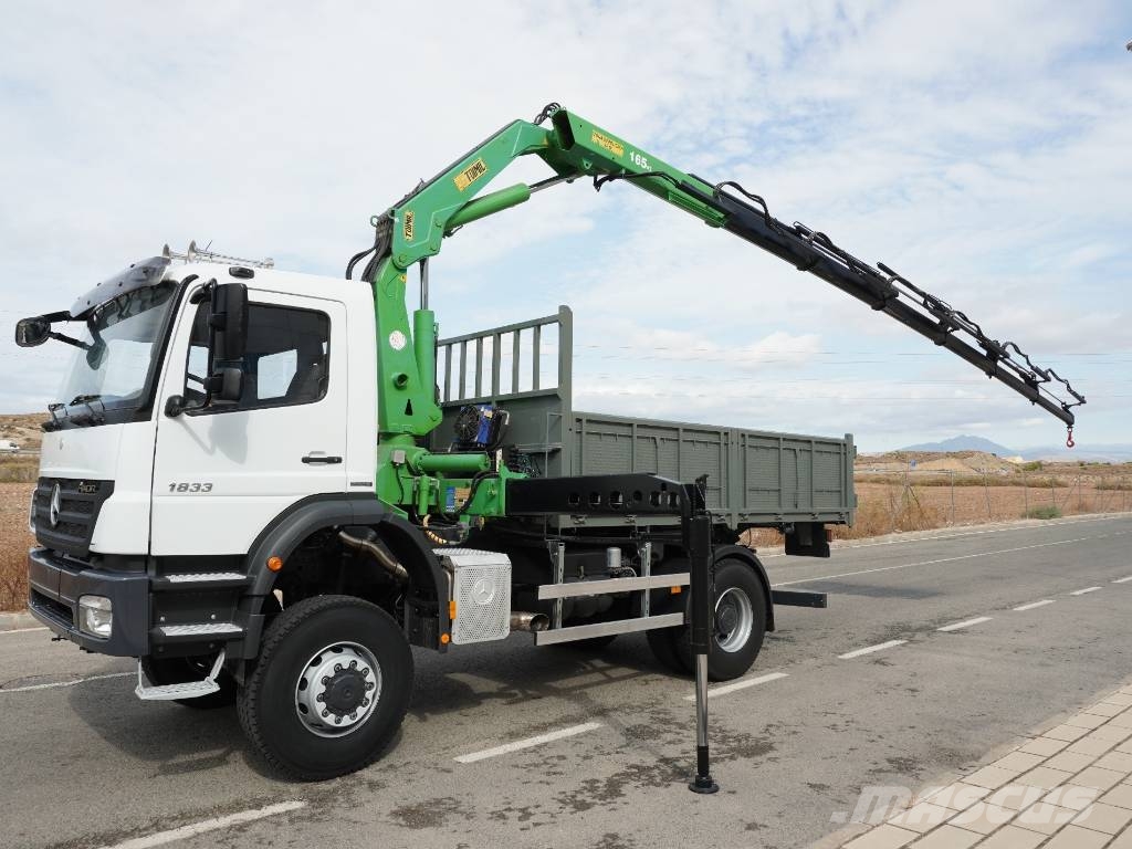 MERCEDES AXOR 1833K TRACCION 4X4 Kamioni sa kranom