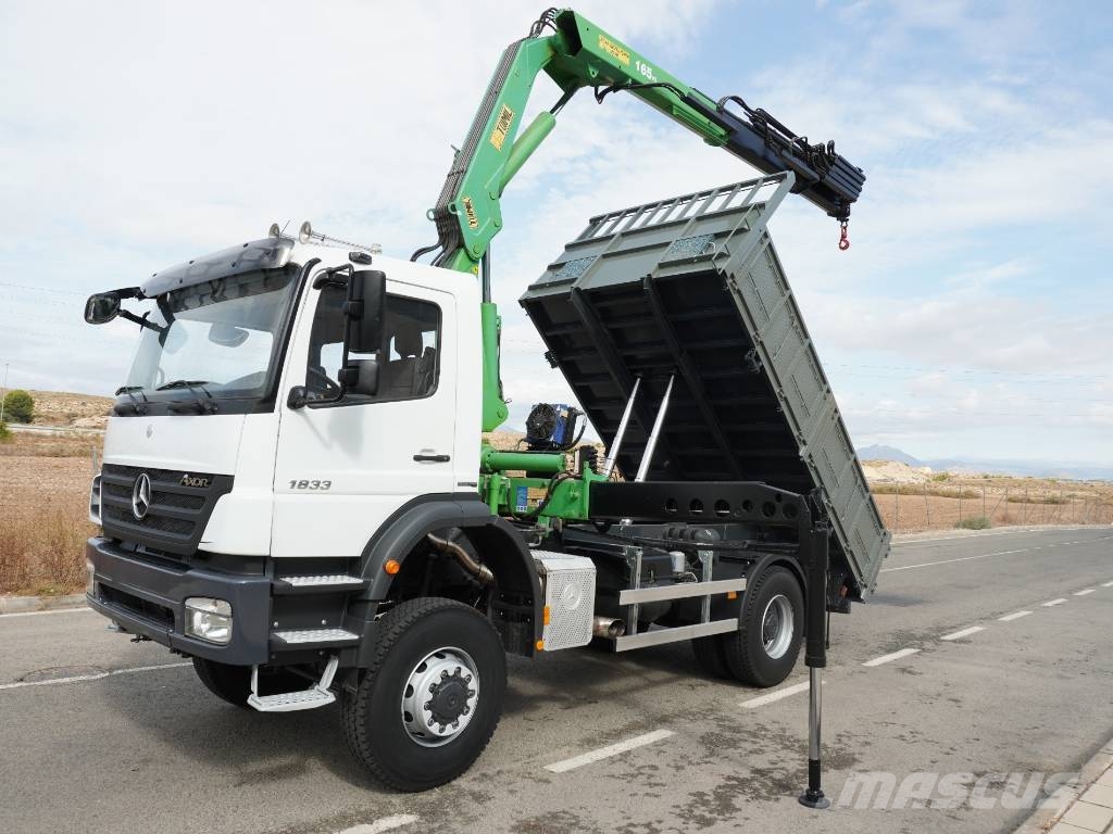 Mercedes-Benz AXOR 1833K TRACCION 4X4 Camiones grúa