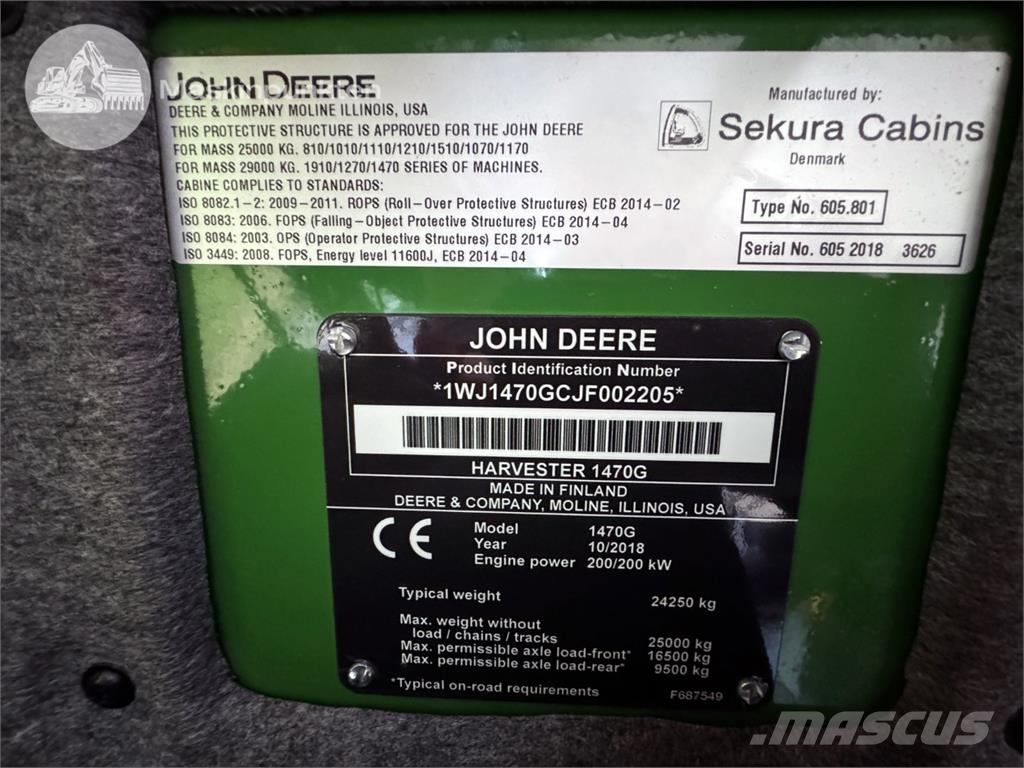John Deere 1470 G Skördare