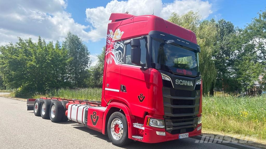 Scania 660S V8 NGS 8x4 | full air | retarder | steering | شاحنات بمقصورة وهيكل