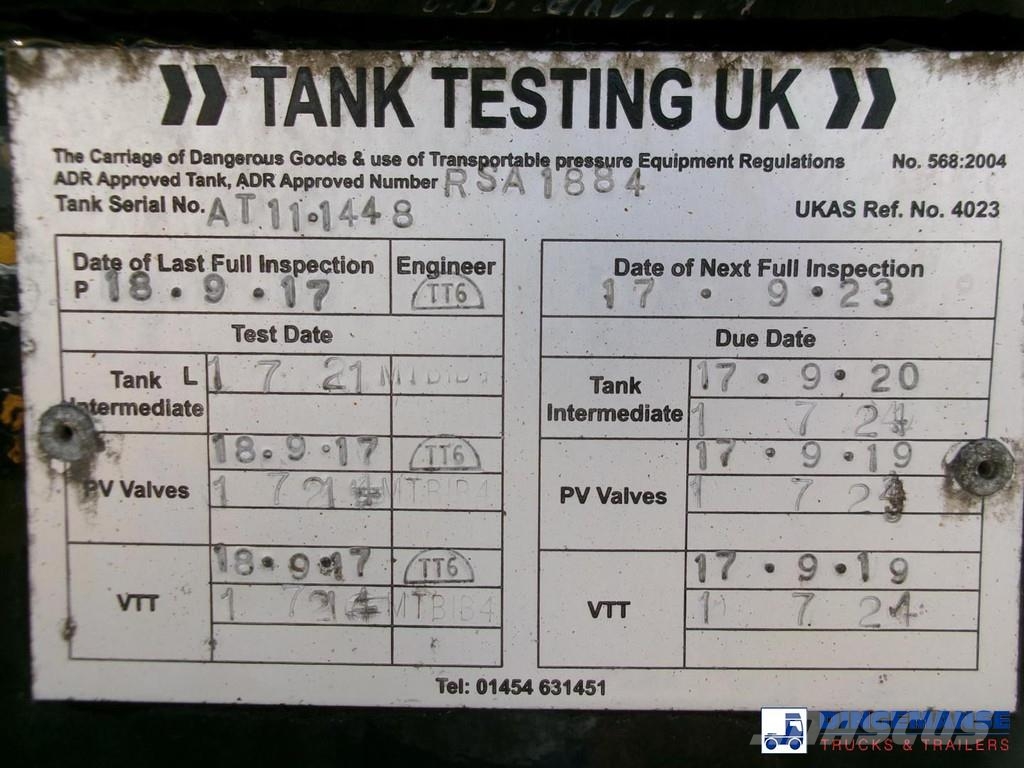 Lakeland Fuel tank alu 43 m3 / 6 comp Semi-trailer med Tank