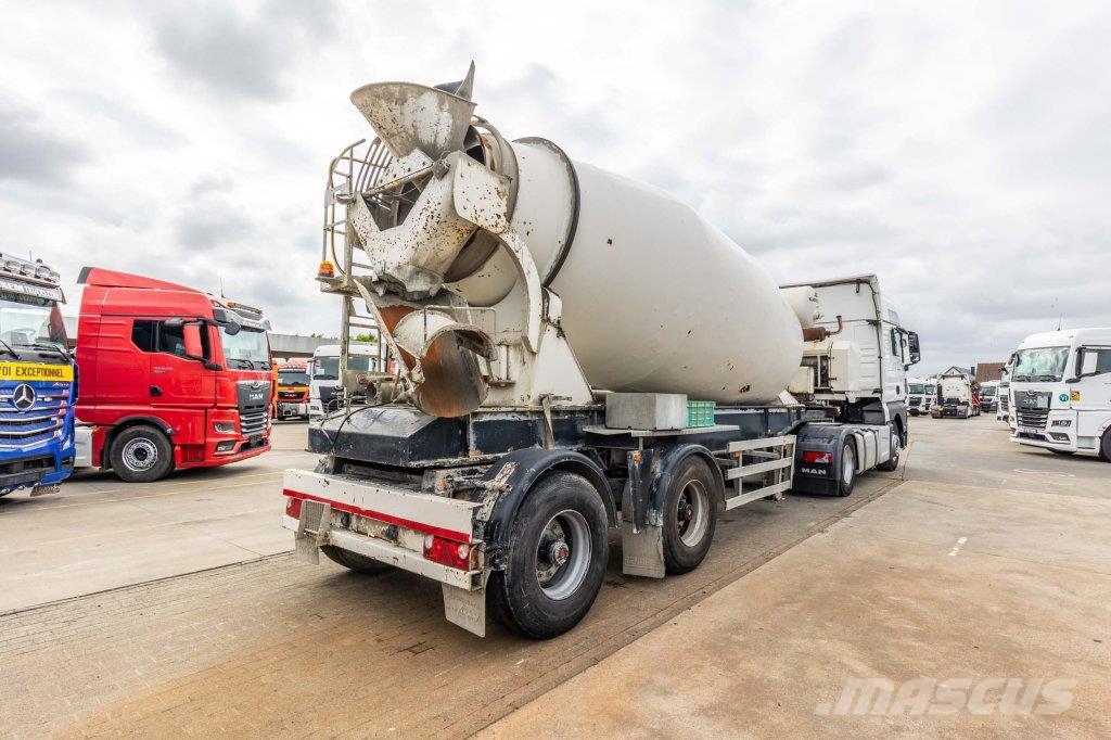 Renders BETON MIXER 12M3 + MOTOR (MALAXEUR/MISCHER) Egyéb - félpótkocsik