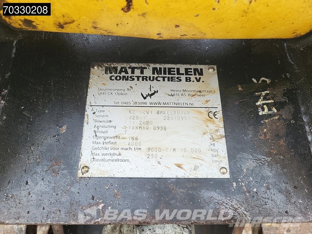 Yanmar B95 W B95W Registration Papers - Auto Greasing - A Wielgraafmachines