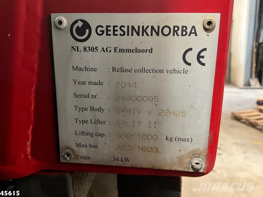 Mercedes-Benz Econic 2630 RHD Euro 6 Geesink 22m³ Just 160.227 k 垃圾車
