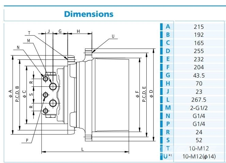 Komatsu 20R-60-72120 Travel motor PC25-1 PC25R-1 Final dri Transmisiones