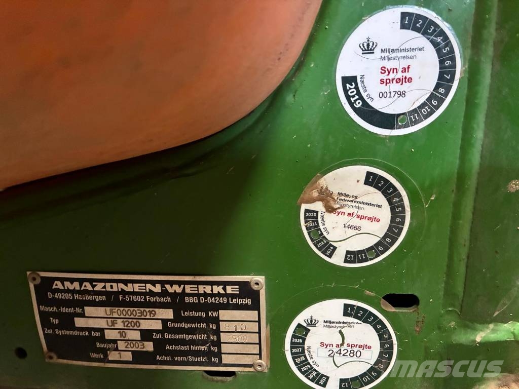 Amazone UF 1200 Навісні обприскувачі