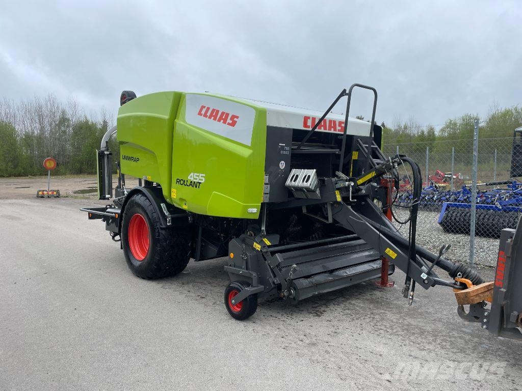 CLAAS Rollant 455 Uniwrap محزمات مستديرة