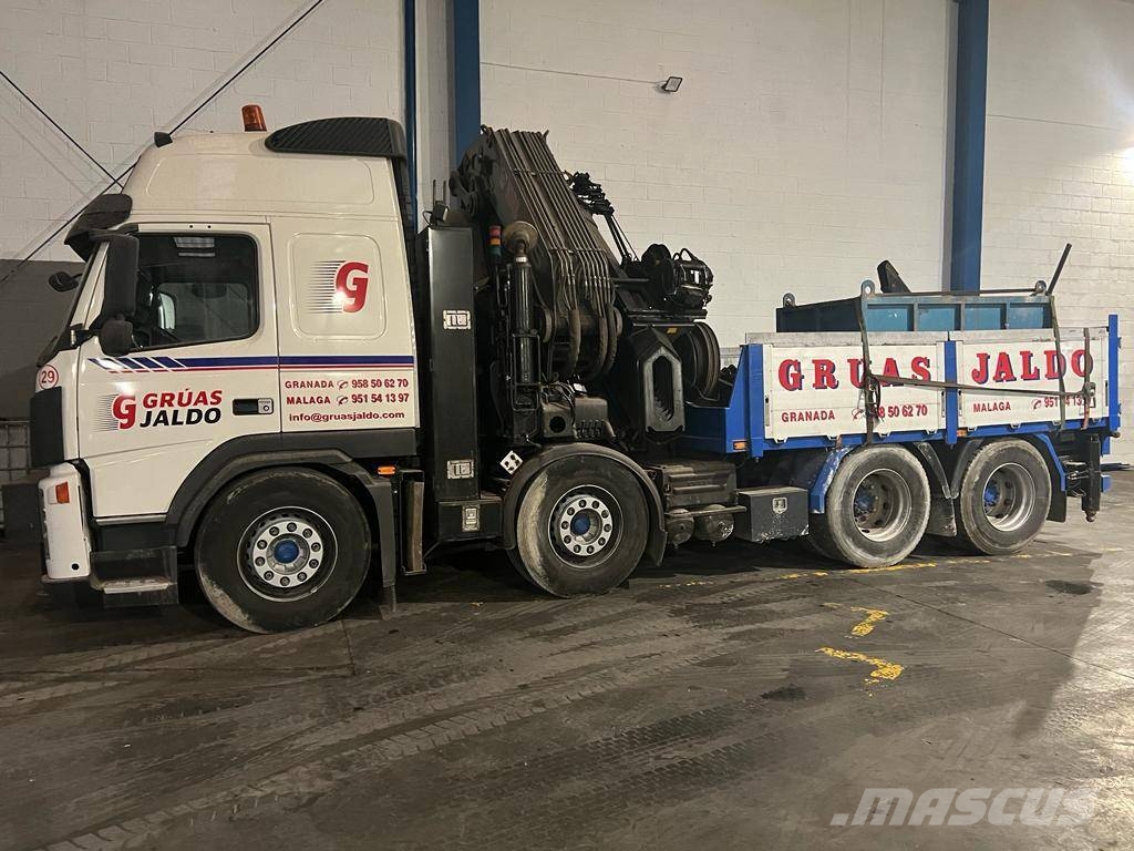 Volvo FM 480 CON GRÚA HIAB 1055E-8 HIPRO CON JIB شاحنات الرافعات
