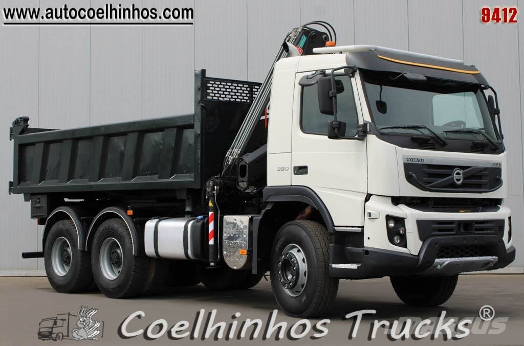 Volvo FMX 380 + Hiab 144 XS Sora- ja kippiautot