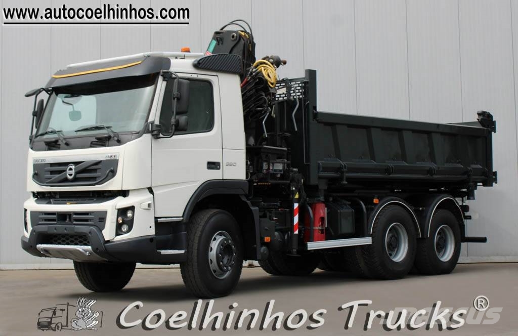 Volvo FMX 380 + Hiab 144 XS Sora- ja kippiautot