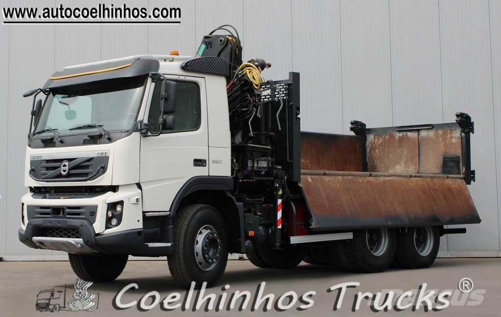 Volvo FMX 380 + Hiab 144 XS Sora- ja kippiautot