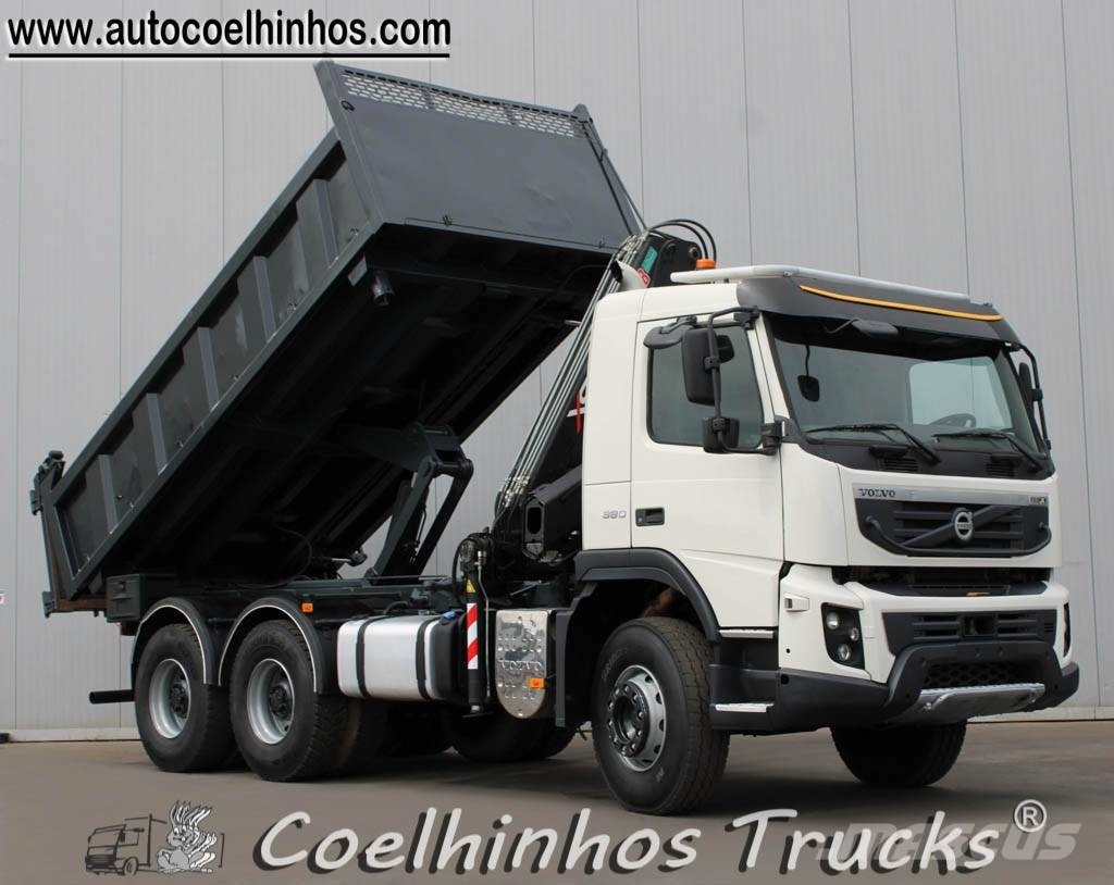 Volvo FMX 380 + Hiab 144 XS Sora- ja kippiautot