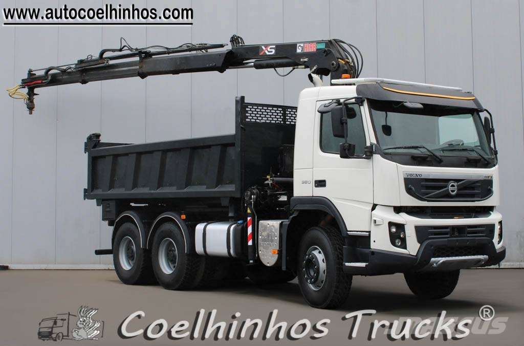 Volvo FMX 380 + Hiab 144 XS Sora- ja kippiautot
