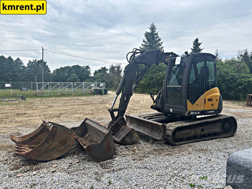 Mecalac 8 MCR MINI-KOPARKA 2010R | MECALAC 6 MCR, JCB 8065 Minibagger < 7t