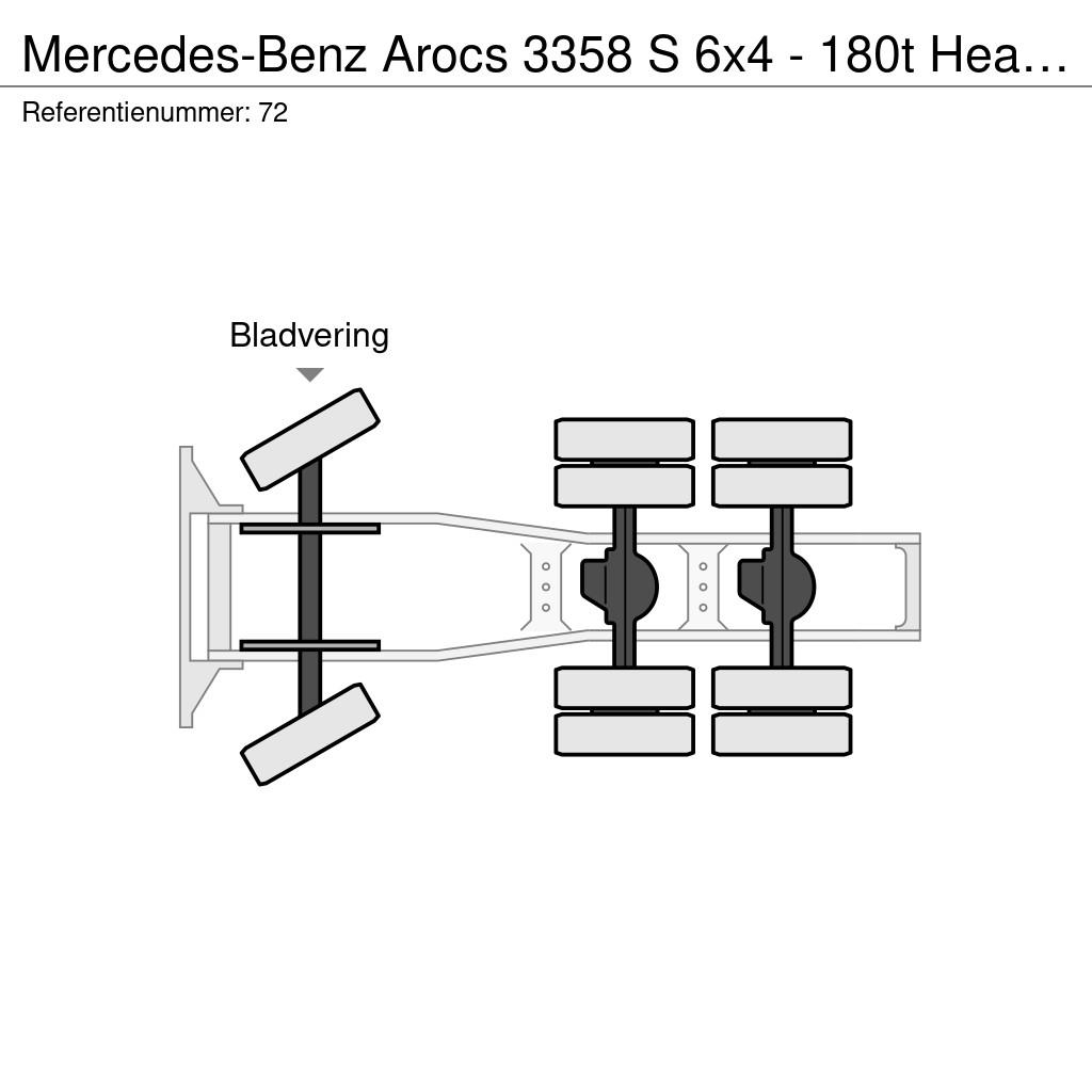 Mercedes-Benz Arocs 3358 S 6x4 - 180t Heavy transport Cabezas tractoras
