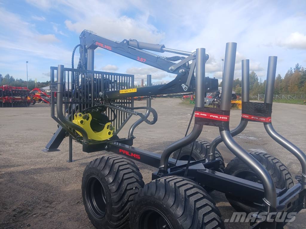 Palms Metsäkuormain paketti 3.67/8t Vaunu Skogsvagnar