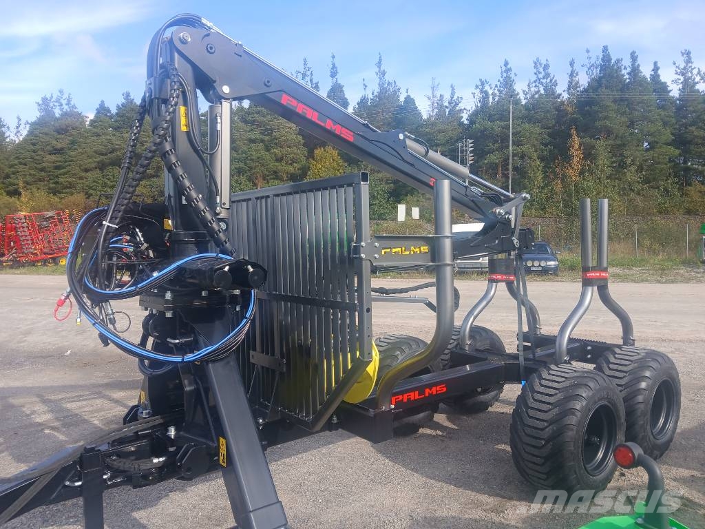 Palms Metsäkuormain paketti 3.67/8t Vaunu Skogsvagnar