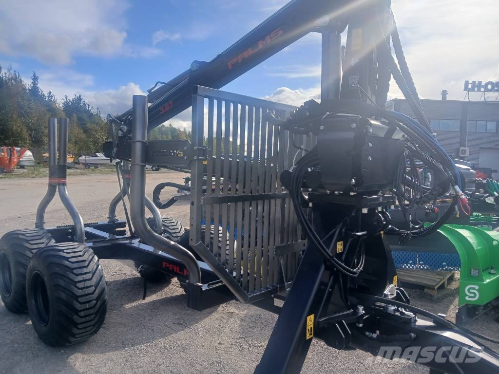 Palms Metsäkuormain paketti 3.67/8t Vaunu Skogsvagnar