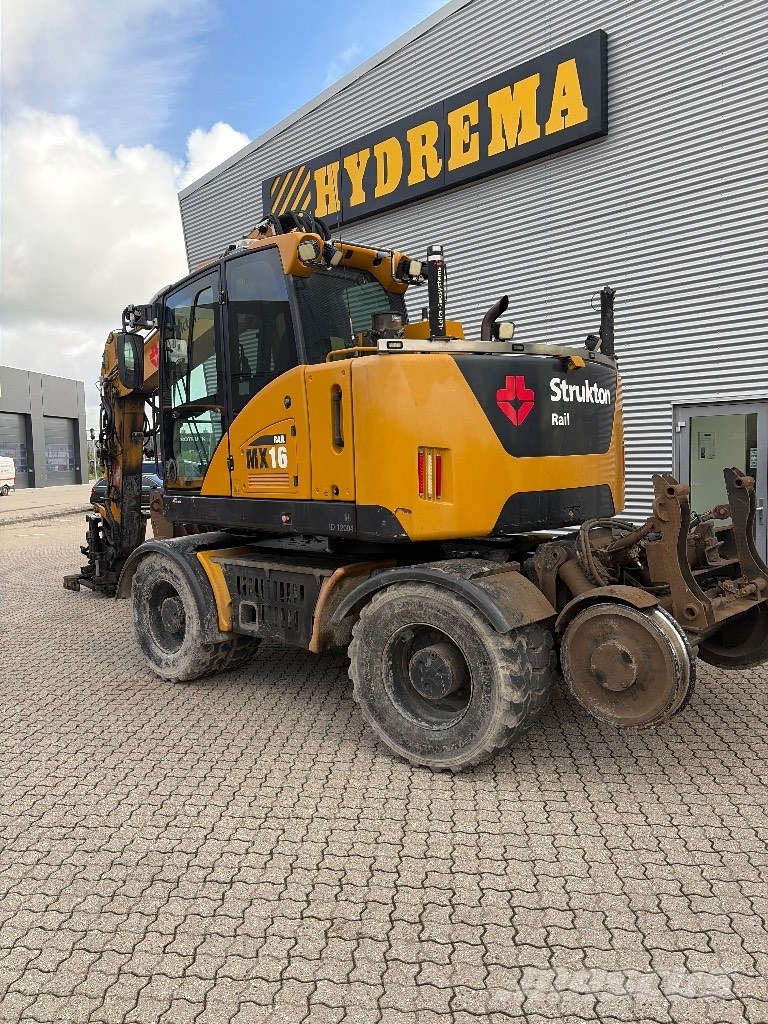 Hydrema MX16 Rail Gravemaskiner på hjul