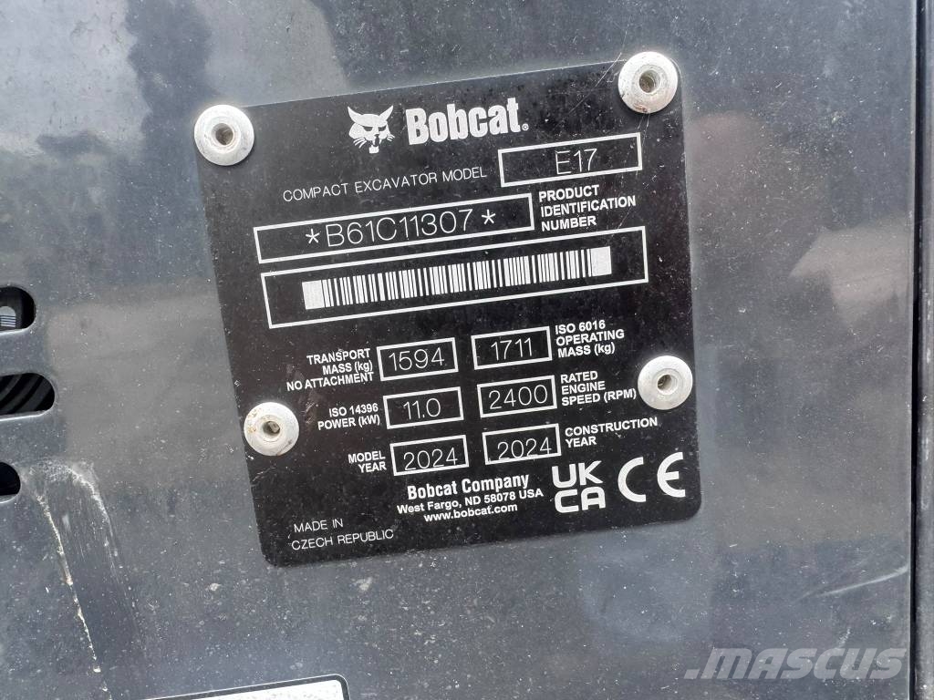 Bobcat E 17 حفارات صغيرة أقل من 7 طن (حفارات صغيرة)