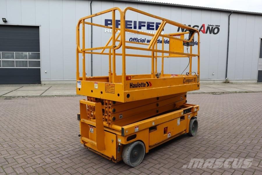 Haulotte Compact 10 Electric, 10m Working Height, 450kg Cap Scissor lifts
