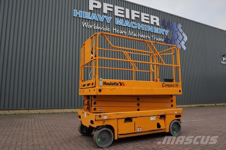 Haulotte Compact 10 Electric, 10m Working Height, 450kg Cap Scissor lifts