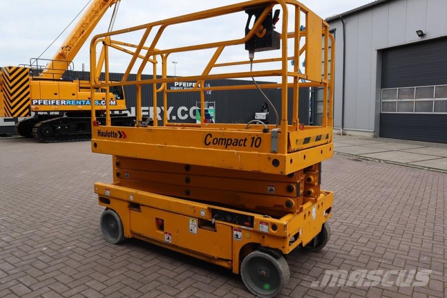 Haulotte Compact 10 Electric, 10m Working Height, 450kg Cap Scissor lifts