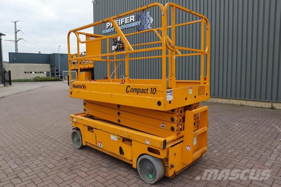 Haulotte Compact 10 Electric, 10m Working Height, 450kg Cap Scissor lifts