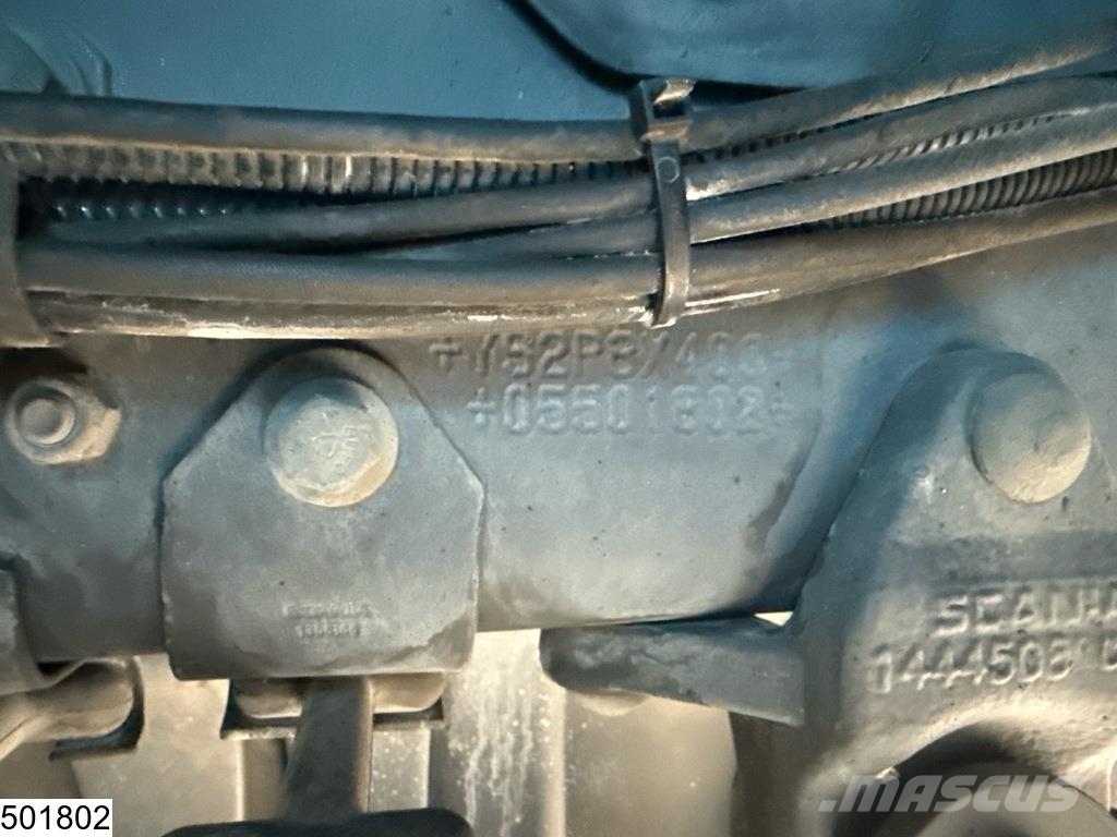 Scania P 410 8x4, Tridem, CNG, Hiab, Remote, Retarder Platformas/izkraušana no sāniem