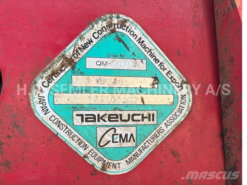 Takeuchi TB240 Міні-екскаватори < 7т