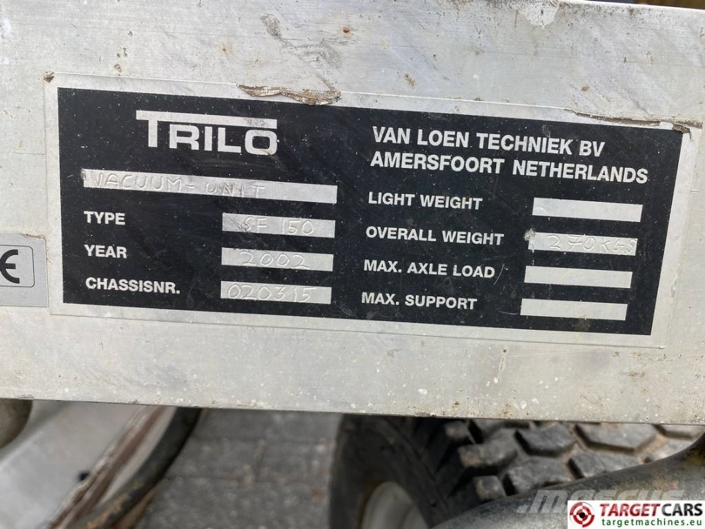 Trilo SF150 Leaf Vacuum Sweeper Unit Šlavimo technika