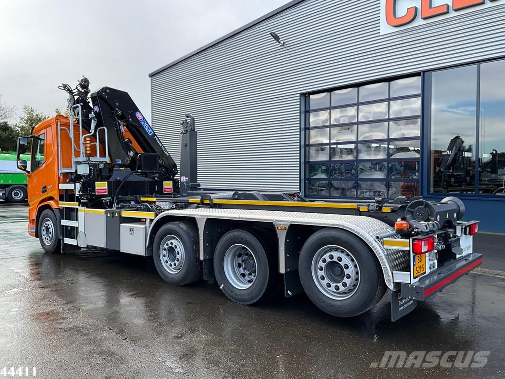DAF FAQ XD 450 8x2 Euro 6 HMF 28 Tonmeter laadkraan Rol kiper kamioni sa kukom za podizanje tereta
