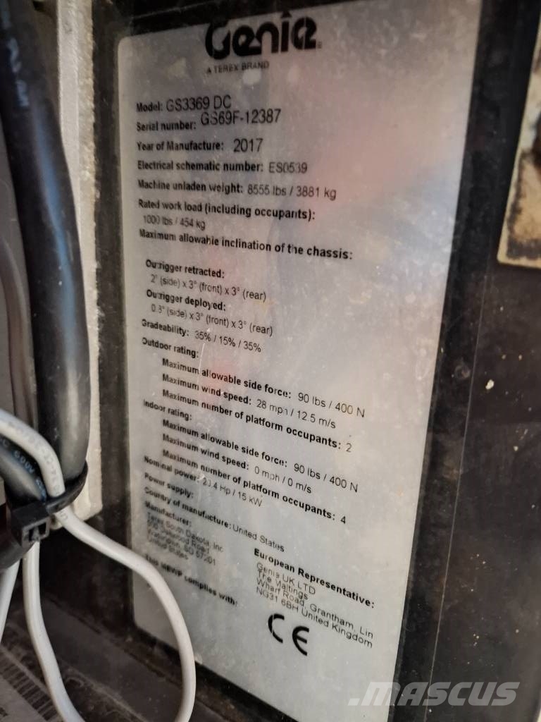 Genie GS 3369 DC Ollós emelők