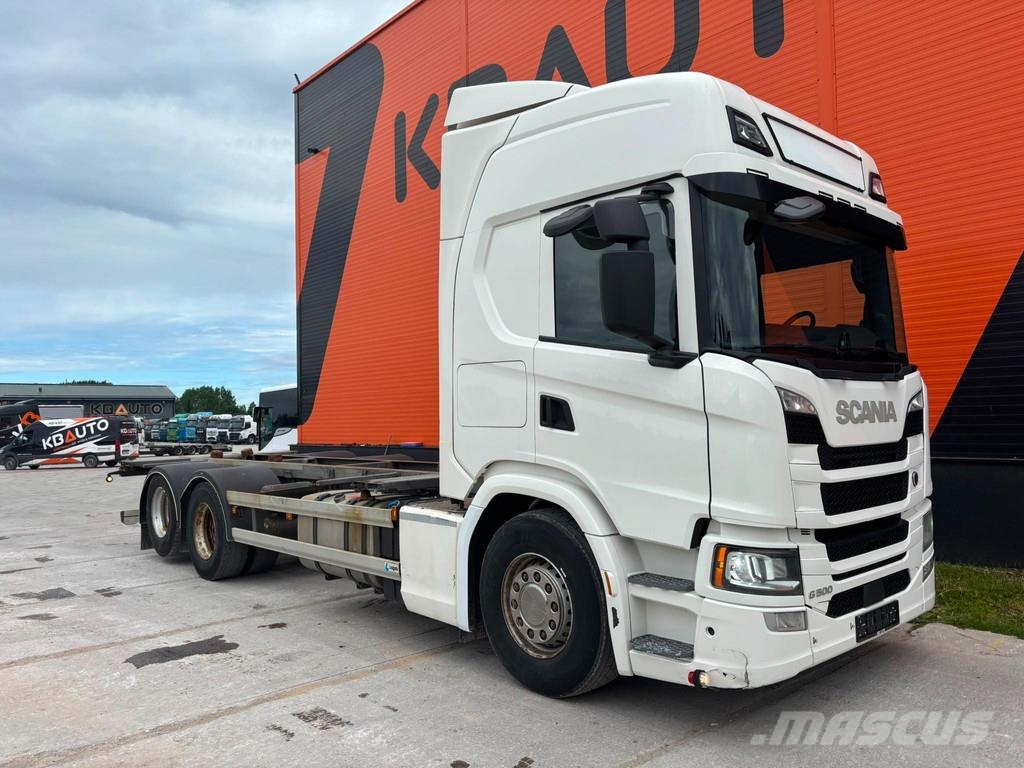 Scania G 500 6x2 9 TON FRONT AXLE / RETARDER / DOUBLE BOG Camiones portacontenedores