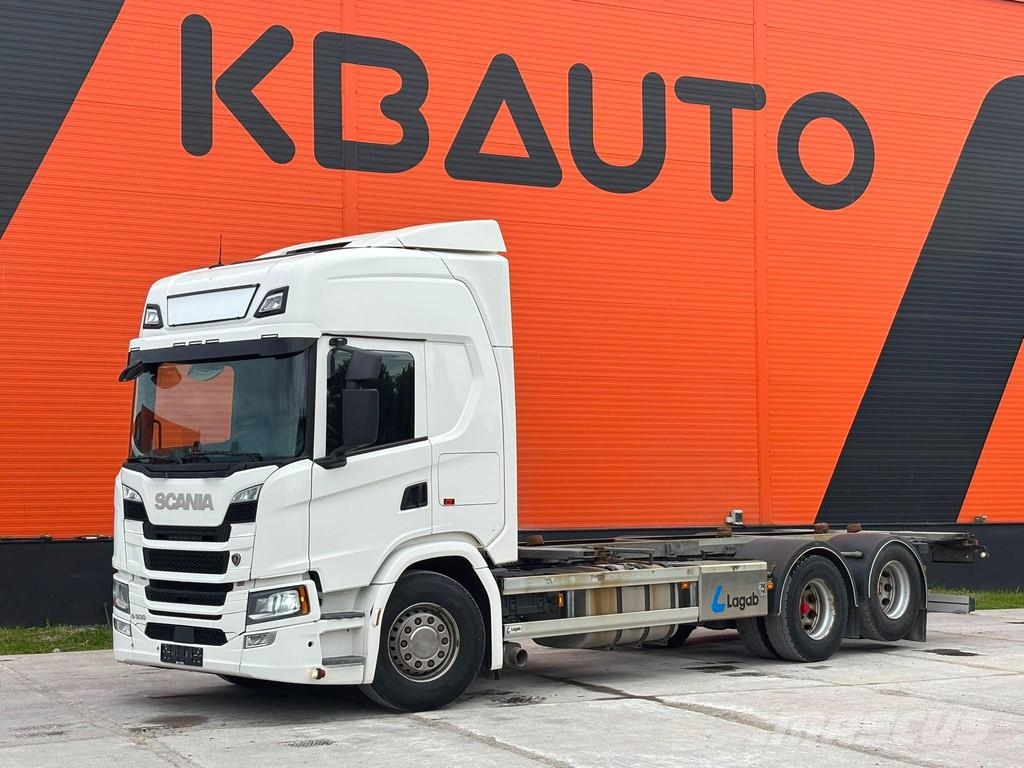 Scania G 500 6x2 9 TON FRONT AXLE / RETARDER / DOUBLE BOG Camiones portacontenedores