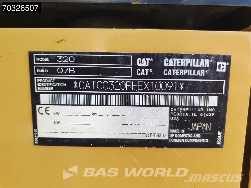 CAT 320 07B Escavatori cingolati