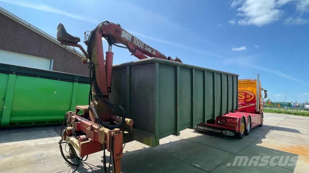  Schenk 20 kuub container bak + kraan Hiab 10 ton 2 Preču konteineri